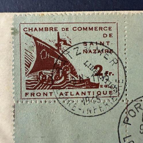 Frankrijk - Kleine Saint-Nazaire brief met postzegel,, Postzegels en Munten, Postzegels | Europa | Frankrijk