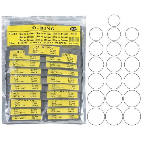 950x Rubber Water Bestendige Sluitring O-Ring 0.5mm Horloge, Doe-het-zelf en Verbouw, Overige Doe-het-zelf en Verbouw, Nieuw, Verzenden