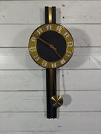 Wandklok - Vintage Bronze, and Metal, Hout - 1950-1960