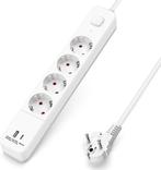 Stekkerdoos met USB - Verlengsnoer - Verlengkabel - 5M - Wit, Verzenden, Zo goed als nieuw