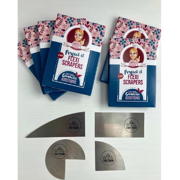 Flexi Schrapers Set/4**, Hobby en Vrije tijd, Taarten en Cupcakes maken, Nieuw, Verzenden