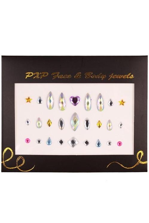 PXP Gezicht Sticker Face Jewels Model M, Hobby en Vrije tijd, Feestartikelen, Nieuw, Verzenden