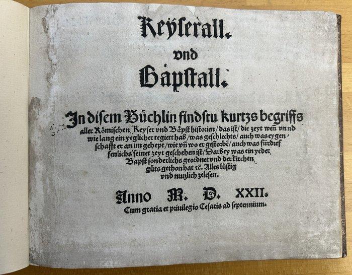 Jakob Mennel - Keyserall und Bäpstall. Erste und einzige, Antiek en Kunst, Antiek | Boeken en Bijbels