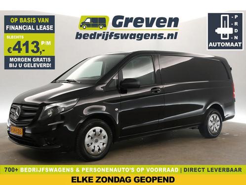 Mercedes-Benz Vito 114 CDI Lang AUT Airco Cruise Cam €413pm, Auto's, Bestelauto's, Automaat, Diesel, Zwart, Mercedes-Benz, Verzenden