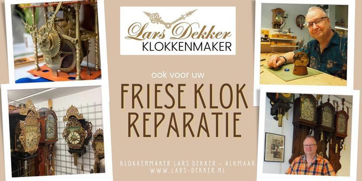 FRIESE KLOK reparatie - Klokkenmaker Lars Dekker Alkmaar, Antiek en Kunst, Antiek | Klokken