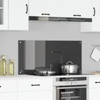vidaXL Keuken Achterwand Donkergrijs 110 x 50 x 0.6 cm, Huis en Inrichting, Keuken | Keukenbenodigdheden, Verzenden, Nieuw