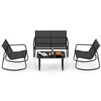 2dekans | Coast 4-Delige Schommel Patioset – 2, Huis en Inrichting, Tafels | Salontafels, Ophalen of Verzenden, Zo goed als nieuw