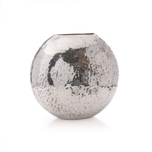Hammered Silver-Plated Decorative Vase - Vaas - Verzilverd, Antiek en Kunst, Curiosa en Brocante