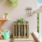 vidaXL Plantenbak met hekontwerp 60x60x60 cm geïmpregneerd, Tuin en Terras, Bloembakken en Plantenbakken, Verzenden, Nieuw, 60 tot 100 cm