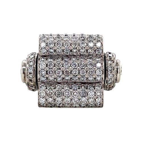 Witgouden ring met diamant 18 krt, Sieraden, Tassen en Uiterlijk, Ringen, Nieuw, Ophalen of Verzenden