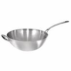 Wokpan platte bodem - RVS heavy duty -  Ø31cm, Verzenden, Nieuw in verpakking