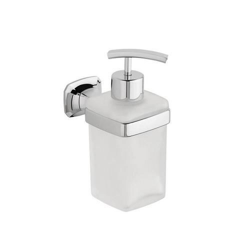 Zeepdispenser Sapho Aida Hangend 270 ML Chroom / Satijnglas, Doe-het-zelf en Verbouw, Sanitair, Ophalen of Verzenden