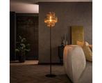Vloerlamp 1L lantern - Zwart bruin, Huis en Inrichting, Lampen | Vloerlampen, Ophalen of Verzenden, Nieuw