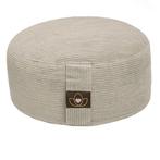 Meditatiekussen eco rib grijs rond - Lotus, Verzenden, Nieuw