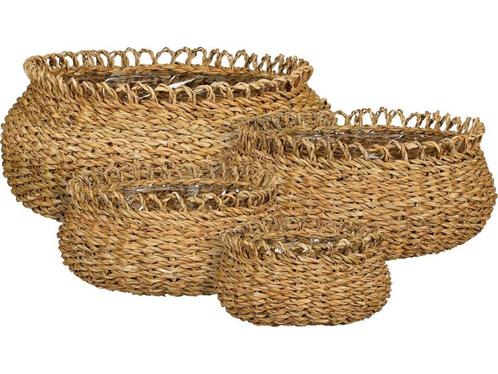 Mica Decorations Gourdon Plantenmand - Set van 4 - H17 x Ø31, Tuin en Terras, Planten | Tuinplanten, Verzenden