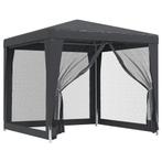 Partytent met 4 mesh zijwanden 2,5x2,5 m HDPE antracietkl..., Verzenden, Nieuw, 2 meter of meer, Partytent