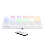 LED Theelichten set Amsterdam RGB | Multicolor | 12 Stuks, Verzenden, Nieuw in verpakking