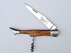 Laguiole - Corkscrew with Pocket Knife - Olive Wood - style