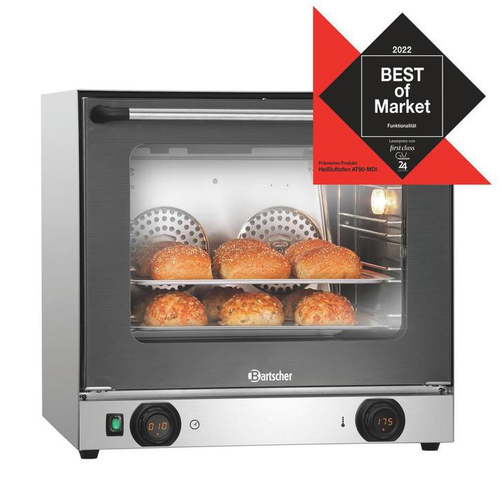 Bartscher Heteluchtoven AT90-MDI | 4 niveaus | 2 ventilatore, Zakelijke goederen, Horeca | Keukenapparatuur, Nieuw in verpakking