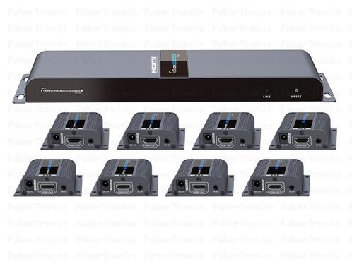 HDMI 8 poort extender + splitter over UTP - Huismerk, Audio, Tv en Foto, Professionele Audio-, Tv- en Video-apparatuur, Ophalen of Verzenden