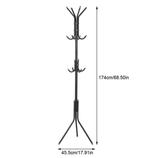 Metalen Jas- en Hoedenstandaard met 10 Haken – Organizer, Huis en Inrichting, Woonaccessoires | Kapstokken, Verzenden, Nieuw