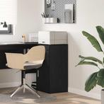 vidaXL Dressoir met lade Zwart eiken 38 x 34,5 x 75 cm, Verzenden, Nieuw, Overige houtsoorten, Minder dan 50 cm