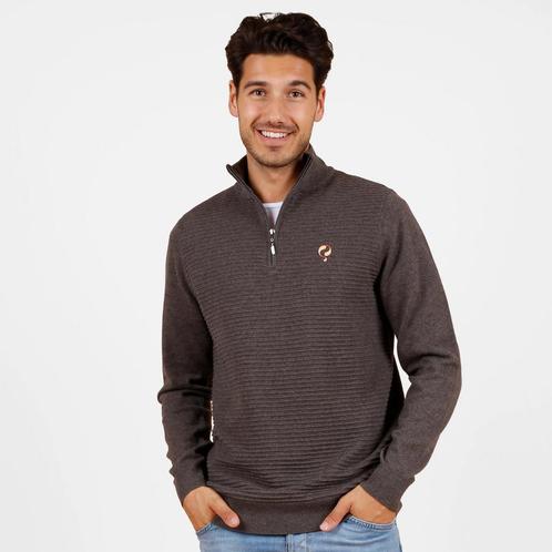 -29% Q1905  Q1905 Trui woudrichem donker melange  maat XXXL, Kleding | Heren, Truien en Vesten, Nieuw, Verzenden