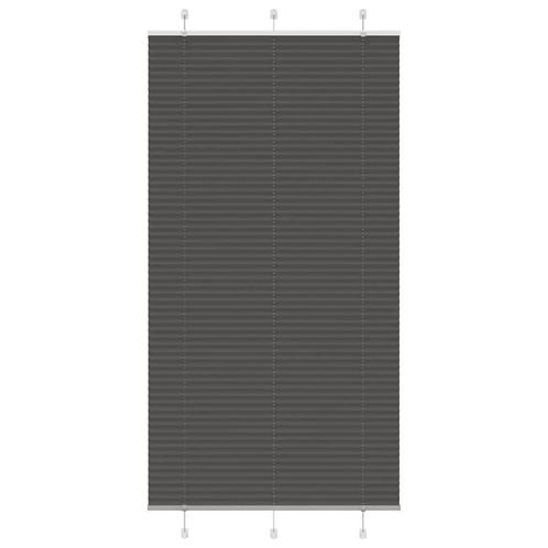 vidaXL Plissé rolgordijn 105x200cm stofbreedte 104,4cm, Huis en Inrichting, Stoffering | Gordijnen en Lamellen, Zwart, Nieuw, Verzenden