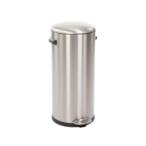 EKO Belle Deluxe pedaalemmer 30 ltr - Mat RVS, Huis en Inrichting, Woonaccessoires | Prullenbakken, Nieuw, Verzenden