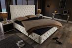Design bedstee PARIS 180x200cm beige linnen Chesterfield, Huis en Inrichting, Ophalen of Verzenden, Nieuw