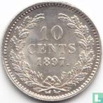 Nederland 10 cents 1897, Postzegels en Munten, Munten | Nederland, Verzenden, 10 cent, Losse munt, Goud