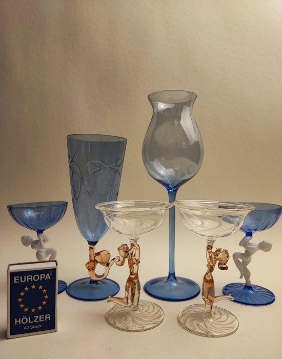 Bimini - Drinkset (6) - Lauscha - Glas-in-lood - Art Deco, Antiek en Kunst, Kunst | Designobjecten