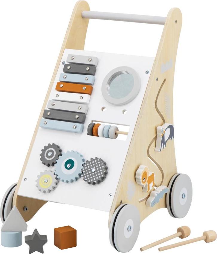 Tryco Houten Activiteiten Loopwagen TR-303012, Kinderen en Baby's, Speelgoed | Buiten | Voertuigen en Loopfietsen, Nieuw, Verzenden