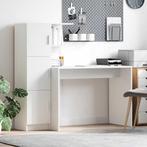 vidaXL Bureau met opbergruimte met plank 2 pcs Wit 102 x 50, Huis en Inrichting, Kasten | Buffetkasten, Verzenden, 100 tot 150 cm