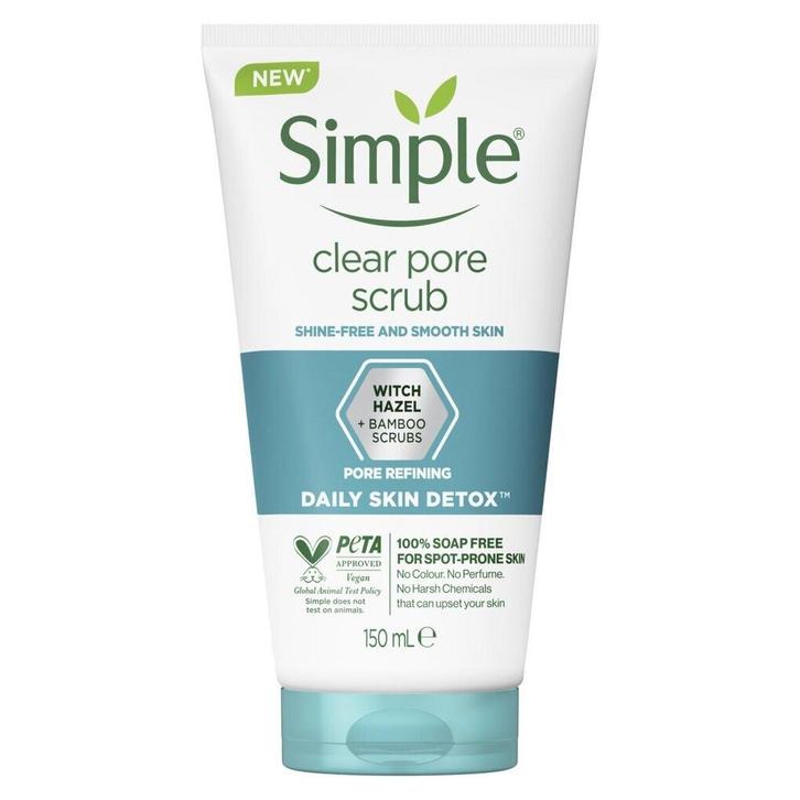 Simple Daily Skin Detox Clear Pore Scrub, Sieraden, Tassen en Uiterlijk, Uiterlijk | Gezichtsverzorging, Nieuw, Verzenden
