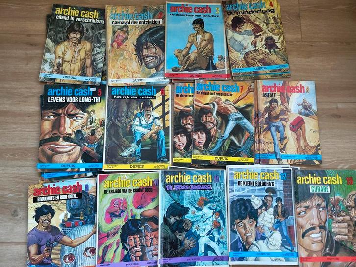 Archie Cash strips - Archie Cash stripboeken - Malik, Boeken, Stripboeken, Gelezen, Complete serie of reeks, Verzenden