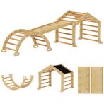 TRUUSK 9-in-1 Indoor Speelset - Klimrek, Helling, Glijbaan,, Verzenden, Nieuw