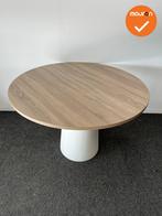 Vergadertafel - rond - 120 cm - Bladkleur naar keuze wit, Vergader- of Presentatieruimte, Ophalen of Verzenden, Gebruikt, Tafel