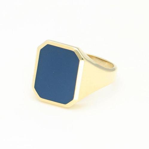 Ring - 14 karaat Geel goud - Lagensteen, Sieraden, Tassen en Uiterlijk, Ringen