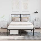 vidaXL Bedframe zonder matras hout sonoma eikenkleurig, Huis en Inrichting, Slaapkamer | Bedden, Bruin, Verzenden, Nieuw, Twijfelaar