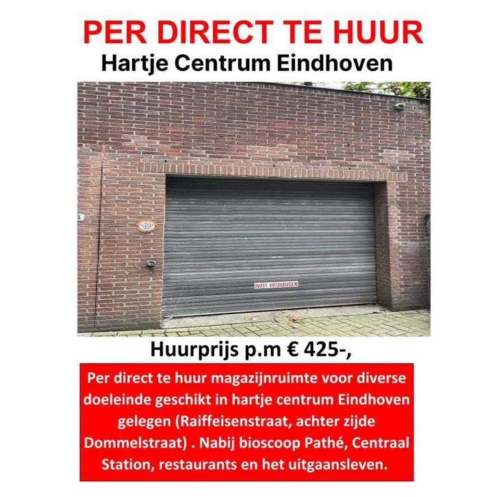 Te huur in hartje centrum Eindhoven (Raiffeisenstraat), Huizen en Kamers, Huizen te koop