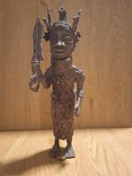Warior Bronze OBA - Beeldhouwwerk - OBA - Yoruba - Nigeria -, Antiek en Kunst