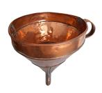 Vergiet - handgemaakt - Koper - Groot trechter, 50 cm.