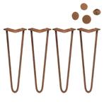 4 x 40.6 cm Hairpin Tafelpoten - Antiek Koper - 2 Ledig - 10, Huis en Inrichting, Woonaccessoires | Overige, Nieuw, Verzenden