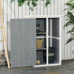 TRUUSK Tuinhuis Gereedschapshuis Planken Vuren Zwart+Grijs+W, Verzenden, Nieuw