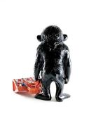 Lyssandre Saint York - Banksy hommage Monkey ( Be the change, Antiek en Kunst