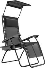 2dekans | LifeGoods Opvouwbare Tuinstoel - Verstelbaar, Huis en Inrichting, Ophalen of Verzenden, Zo goed als nieuw, Zwart