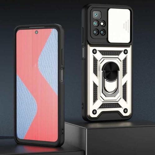Xiaomi Poco F3 - Armor Hoesje met Kickstand en Camera, Telecommunicatie, Mobiele telefoons | Hoesjes en Frontjes | Overige merken