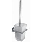 Toiletborstel met houder vierkant toiletaccessoires messing, Verzenden, Nieuw