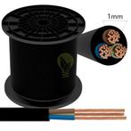 H05VV-F Installatiekabel | 3 x 1mm aders | zwart, Ophalen of Verzenden, Nieuw, Kabel of Snoer